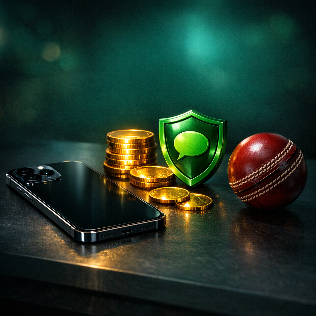 Laser247 instant WhatsApp ID cricket celebration banner