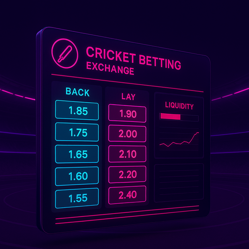 Laser247 back and lay exchange odds and market liquidity